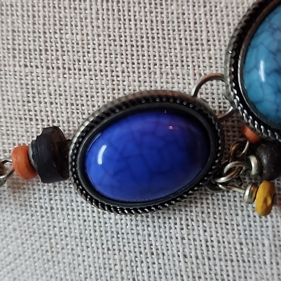 Ruby Rd Colorful Faux Marbled Cabochon Necklace - Picture 11 of 12